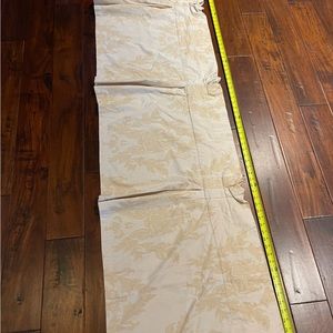 Noble Excellence gold damask valance 18” x 84” x 3”